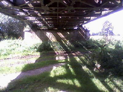 Eine alte Eisenbahnbrcke bei Barby